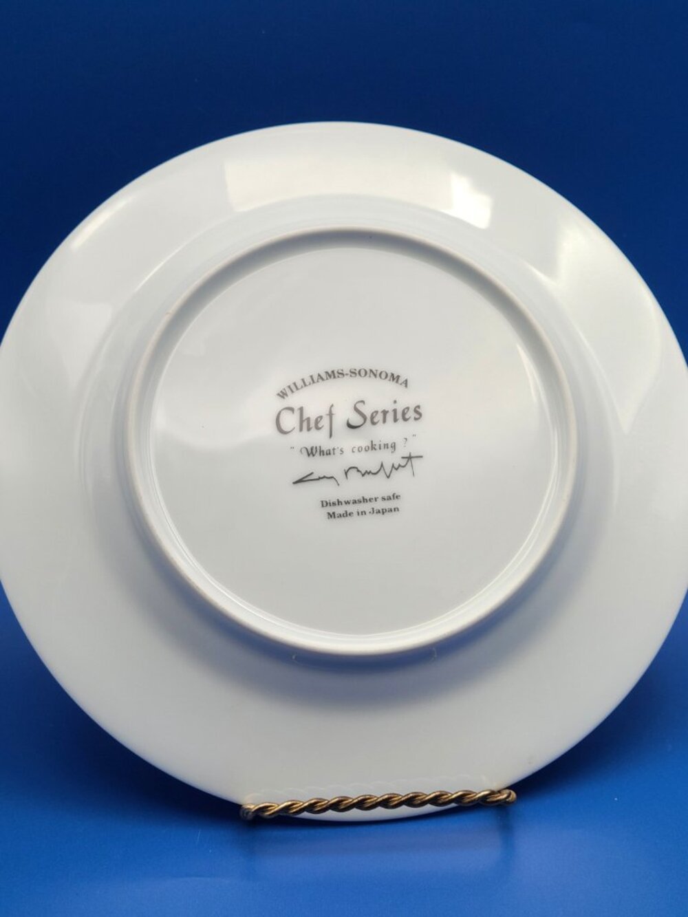 6 Williams Sonoma Guy Buffet Vintage Chef Series Dessert Salad Plates - Picture 13 of 14